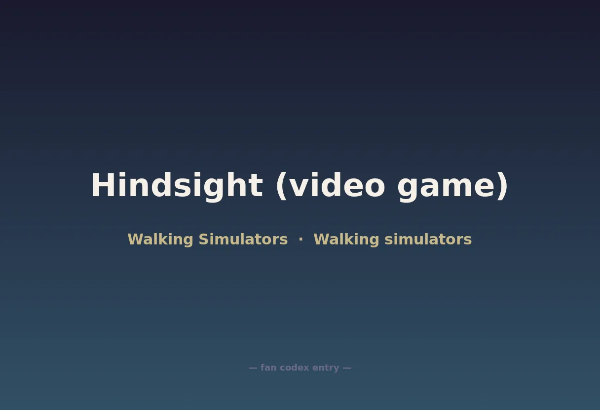 Hindsight (video game)