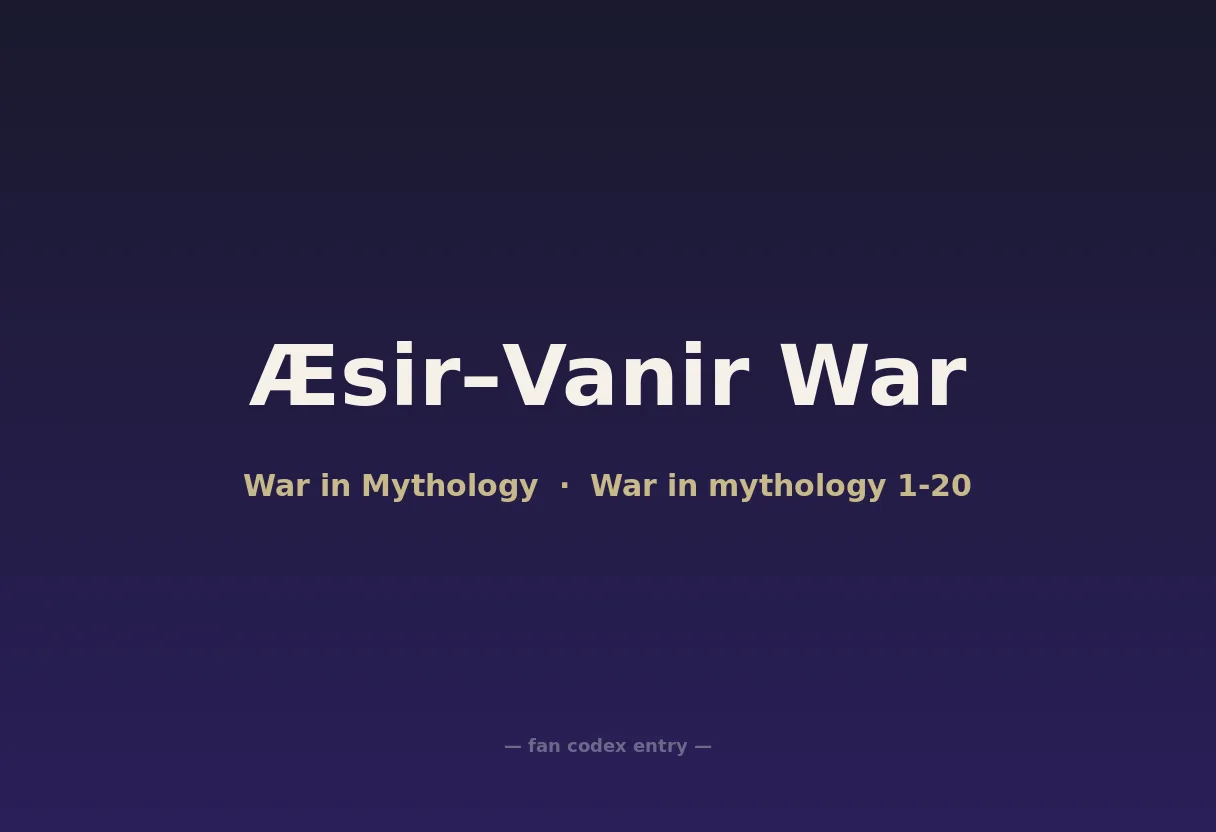 Æsir–Vanir War