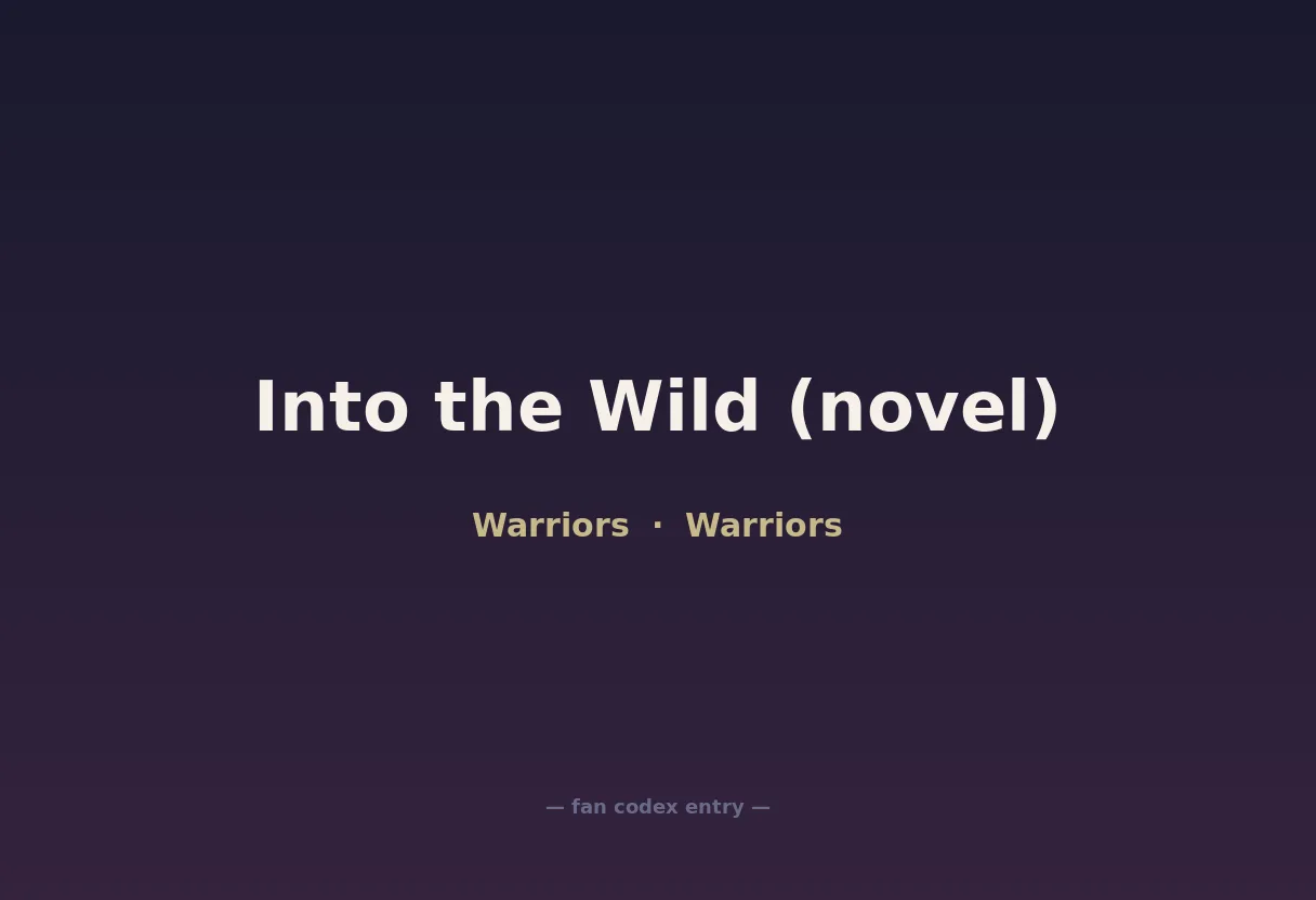 Into the Wild (novel)
