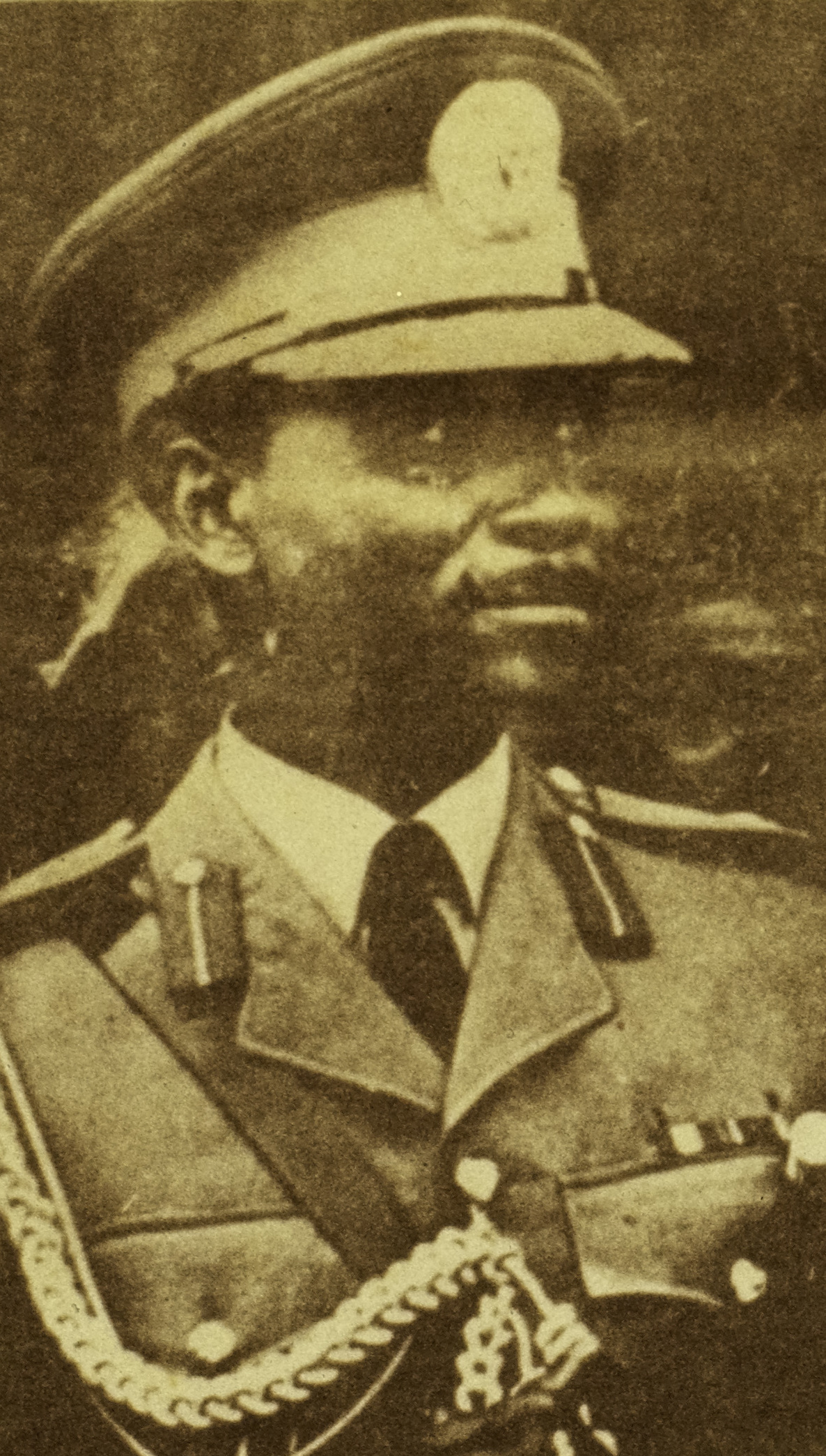 General Yakubu Gowon, from ASC Leiden - Rietveld Collection - Nigeria 1970 - 1973 - 01 - 093 New Nigerian newspaper page 7 January 1970. End of the Nigerian civil war with Biafra (cropped)