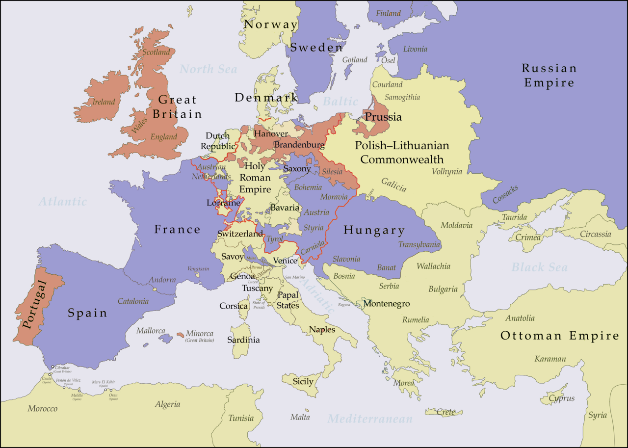 Alliances in Europe 1748-1766