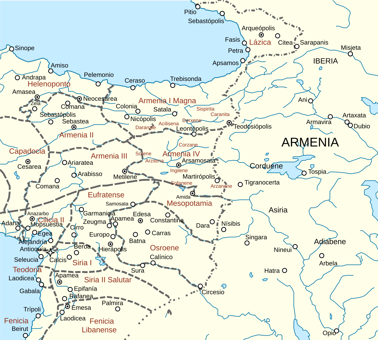 Roman-Persian Frontier, 565 AD-es