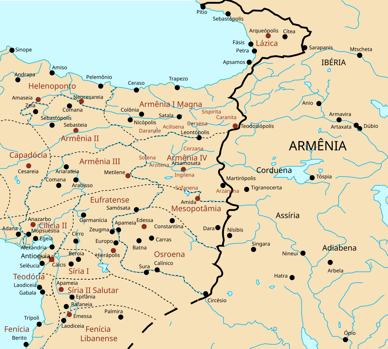 Roman-Persian Frontier, 565 AD-pt