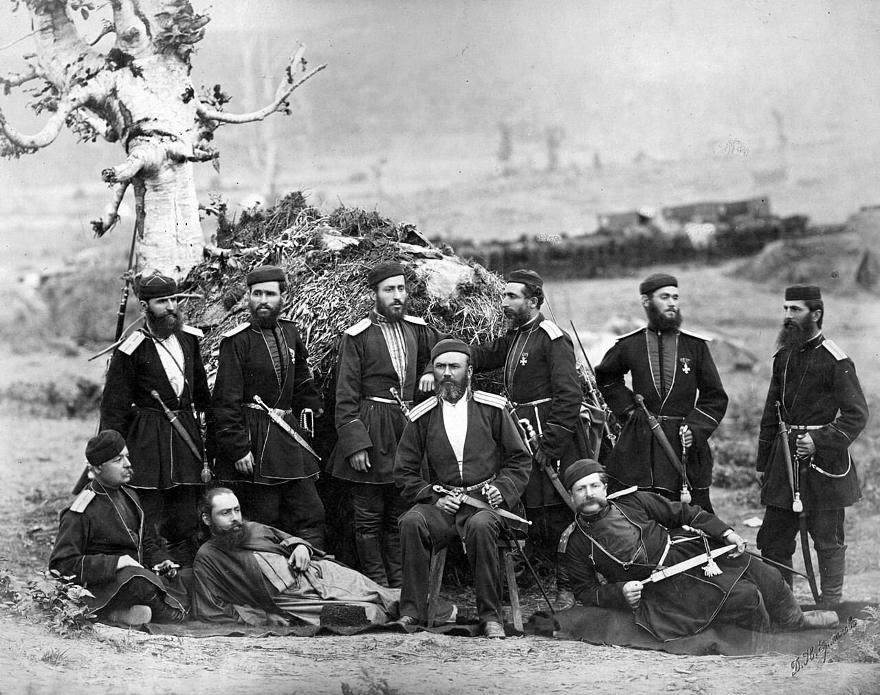 Georgian militiamen in the 1877-78 Russo-Turkish war