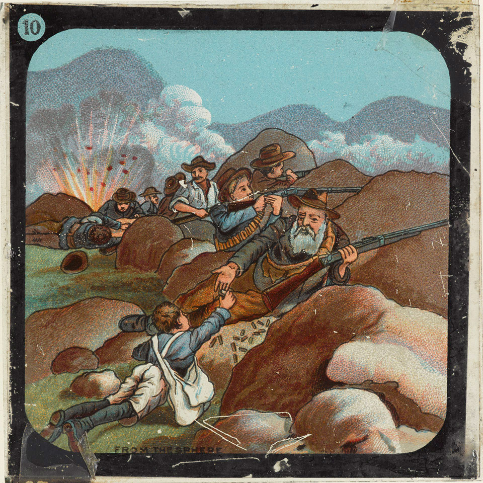Boer invisibility, Second Boer War - Lantern slide 10, circa 1900