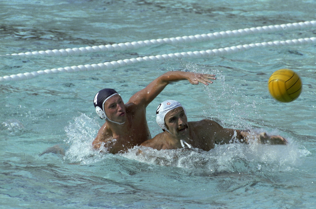 RIAN archive 421039 Water polo. USSR vs. Hungary