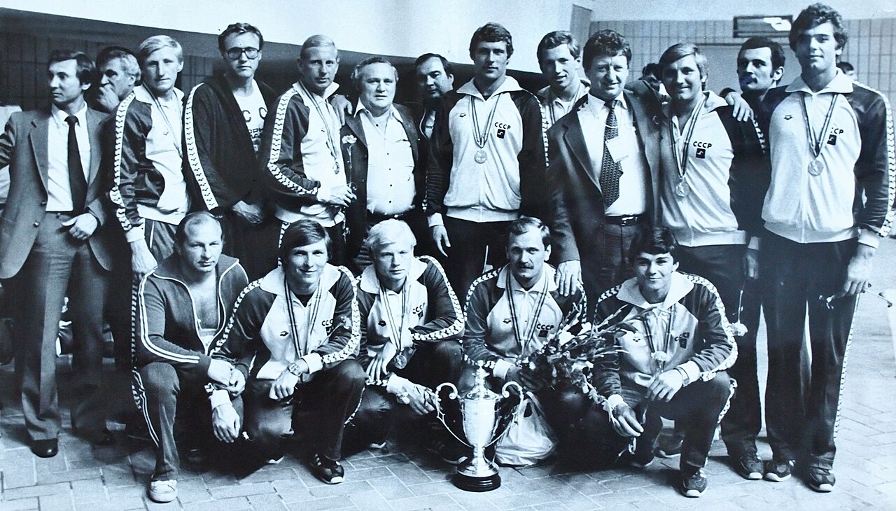 Soviet waterpolists on 1980 Summer Olympics