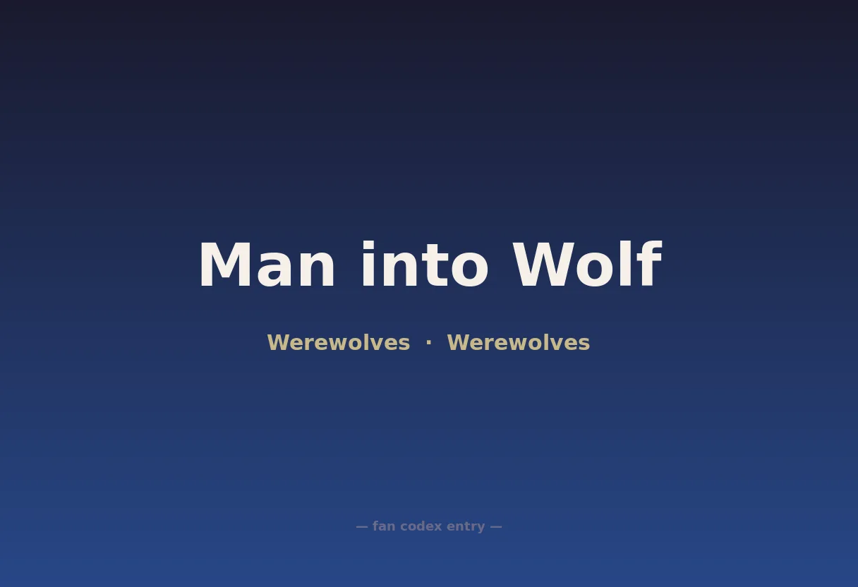 Man into Wolf