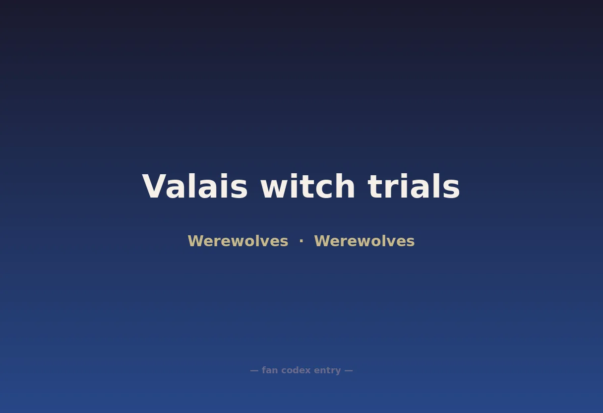 Valais witch trials