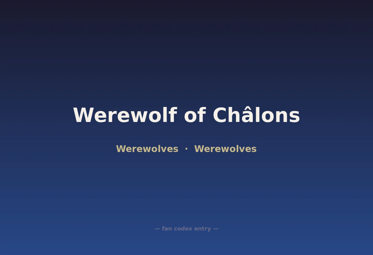 Werewolf of Châlons