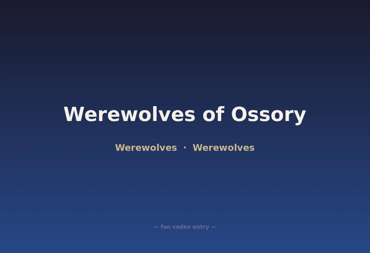 Werewolves of Ossory