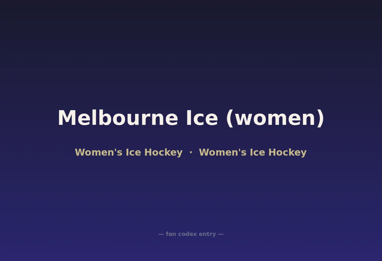 Melbourne Ice (women)