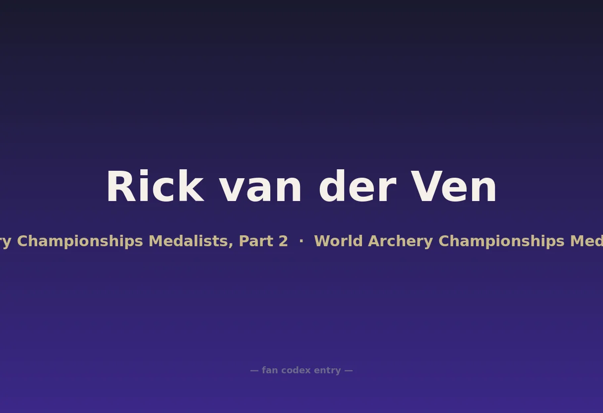 Rick van der Ven