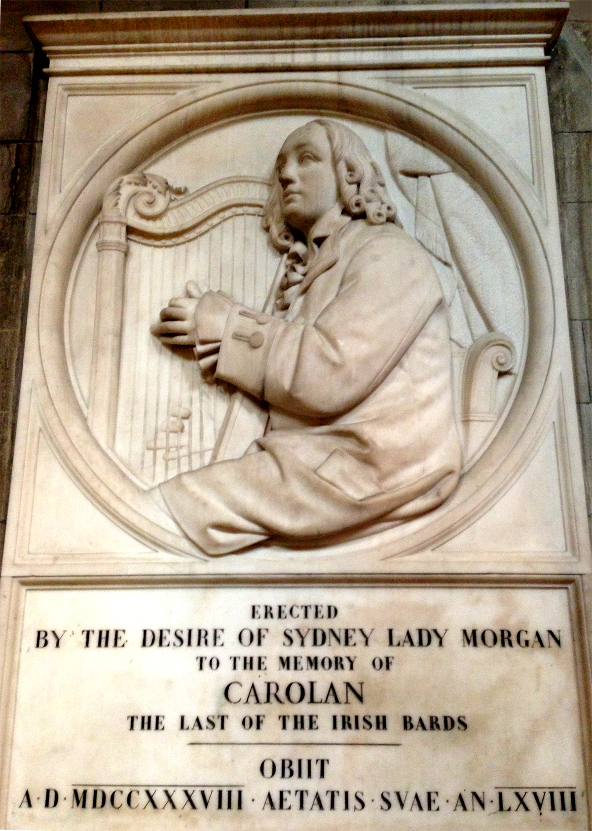 Turlough Carolan memorial - Dublin, Ireland