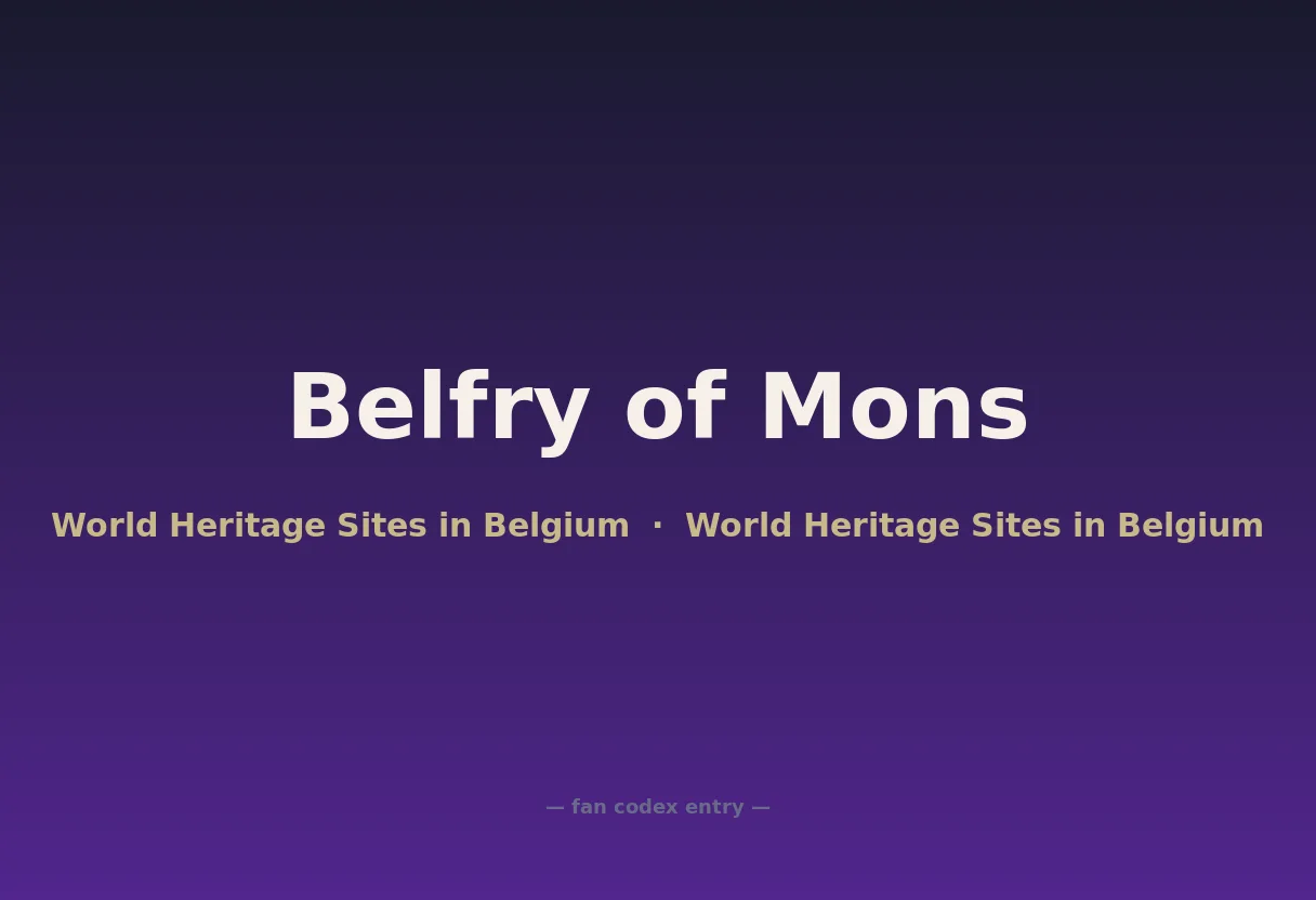 Belfry of Mons