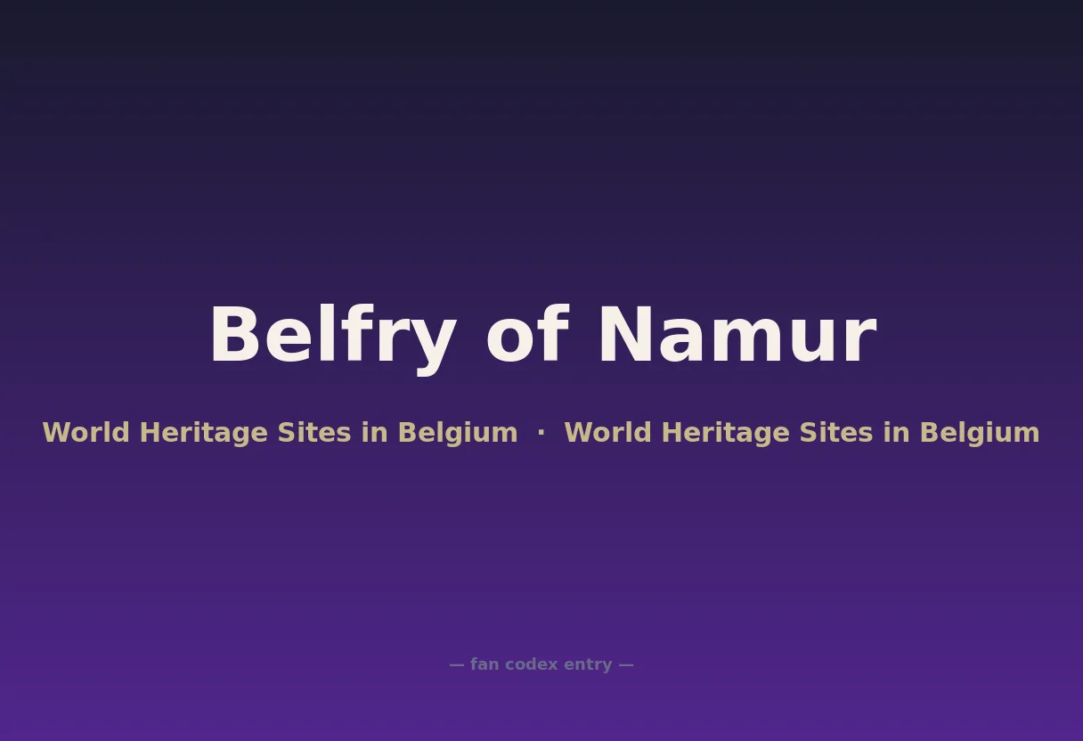 Belfry of Namur