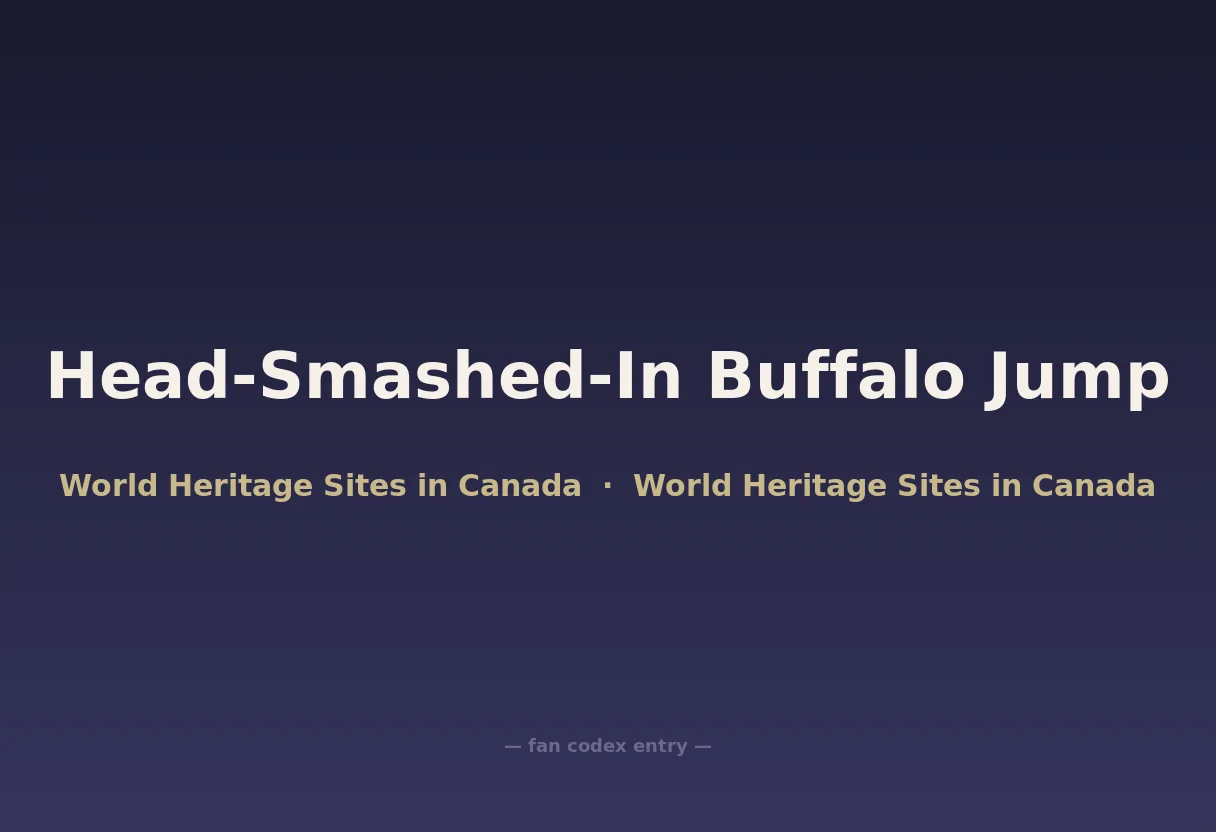 Head-Smashed-In Buffalo Jump