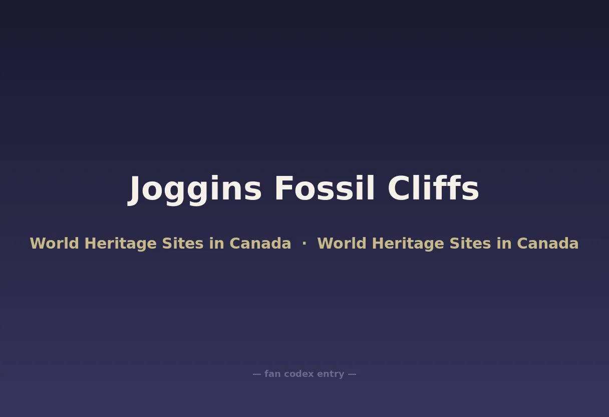 Joggins Fossil Cliffs