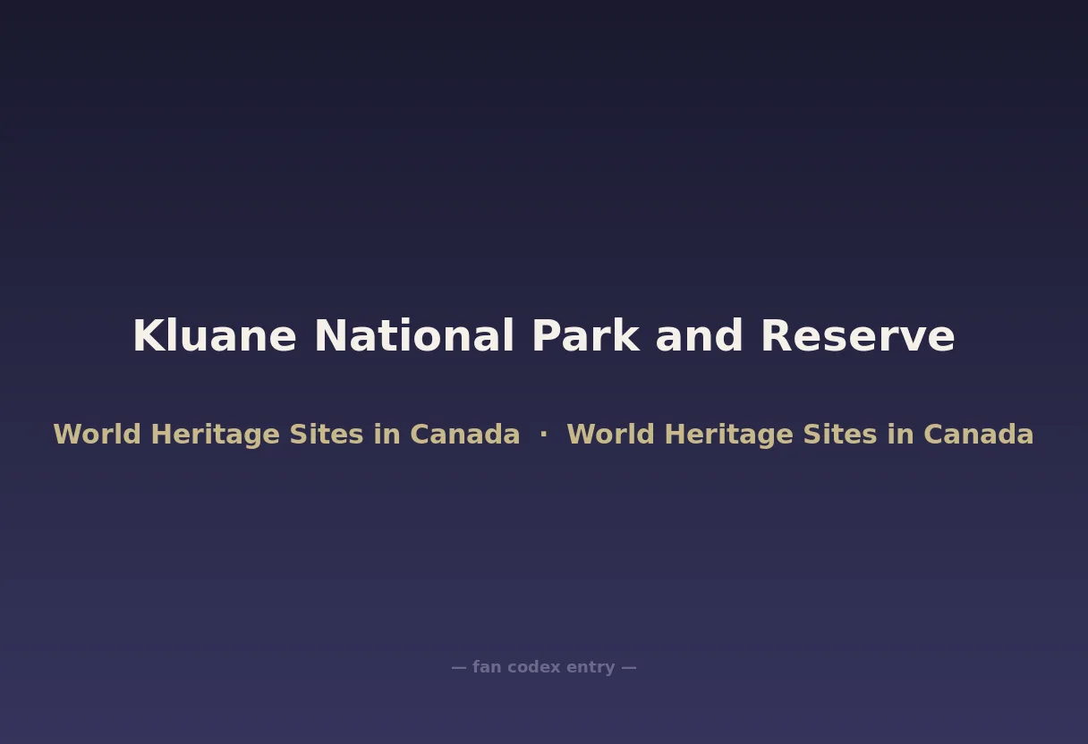 Kluane National Park and Reserve