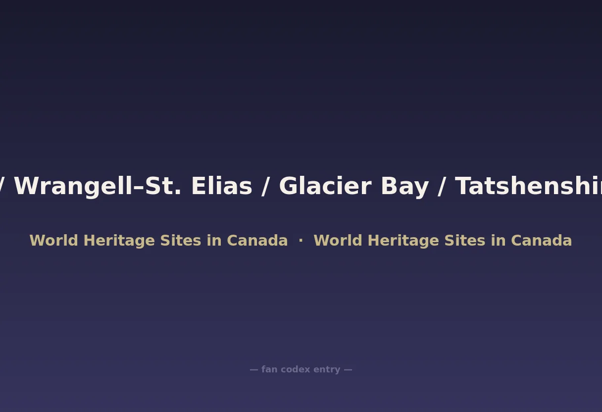 Kluane / Wrangell–St. Elias / Glacier Bay / Tatshenshini-Alsek
