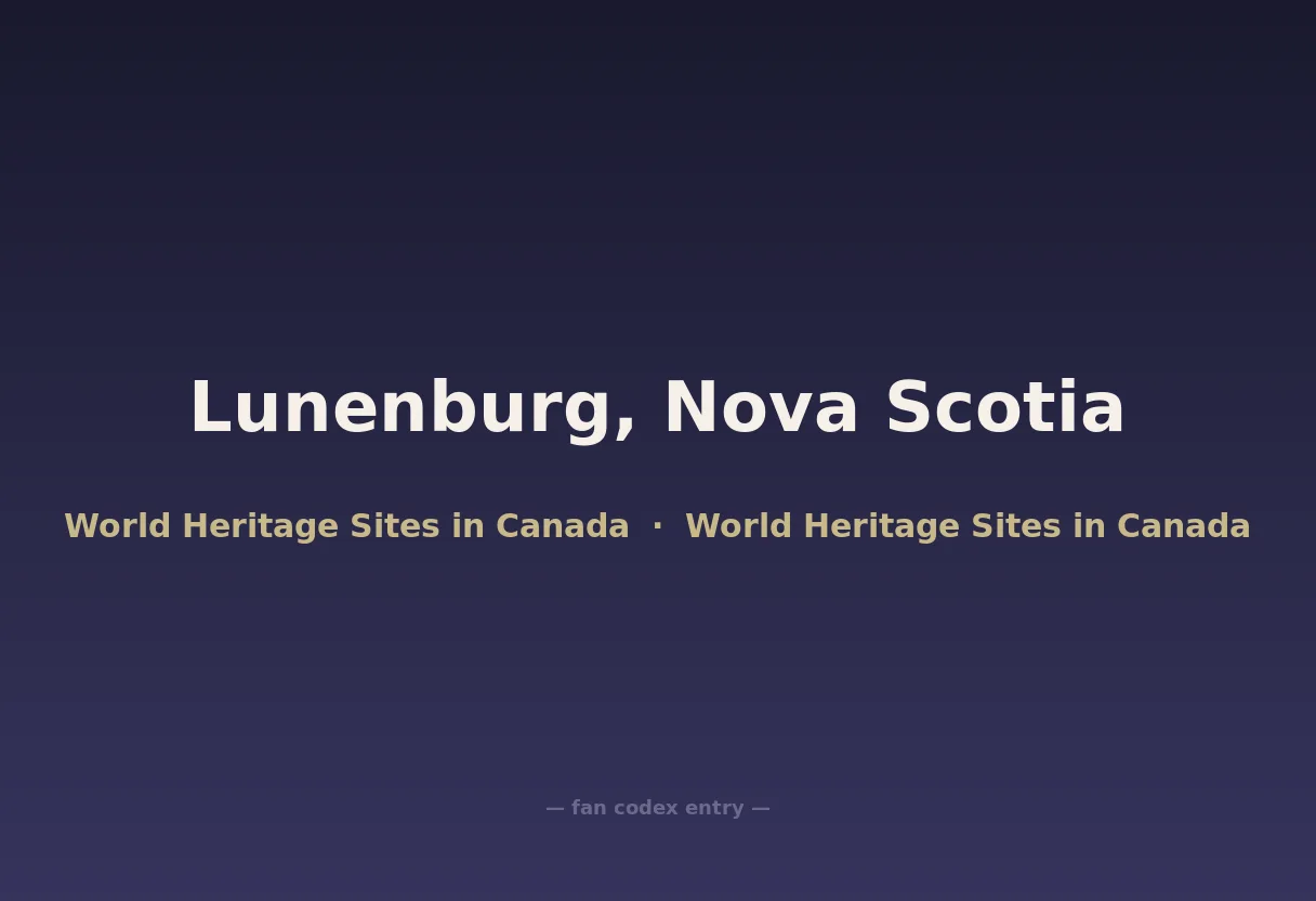 Lunenburg, Nova Scotia