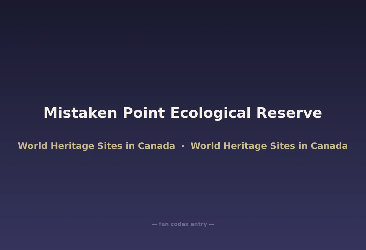 Mistaken Point Ecological Reserve
