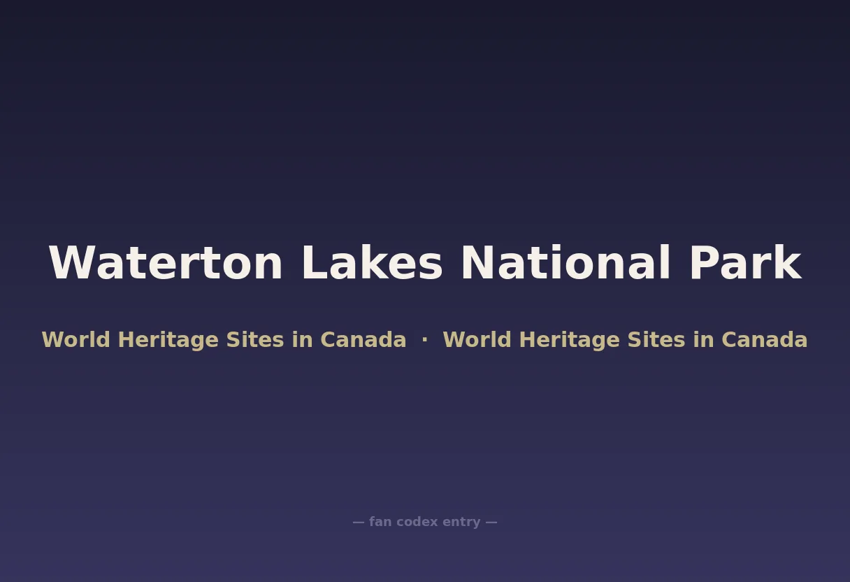 Waterton Lakes National Park