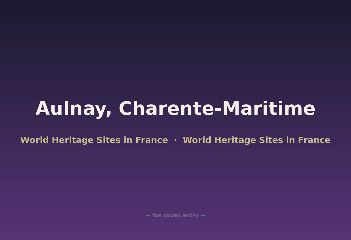 Aulnay, Charente-Maritime