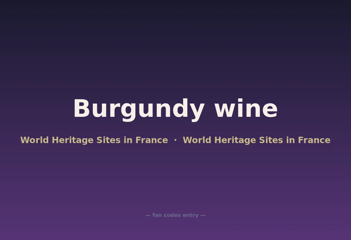 Burgundy wine