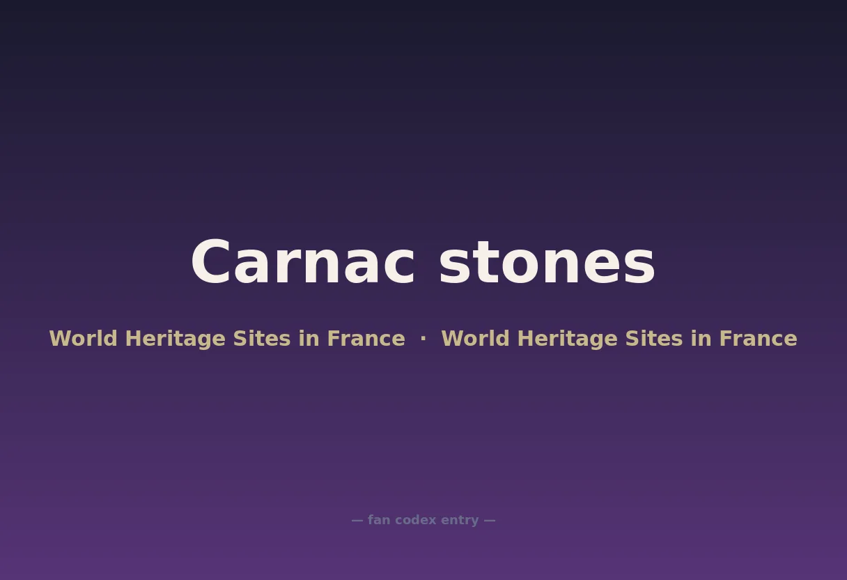 Carnac stones