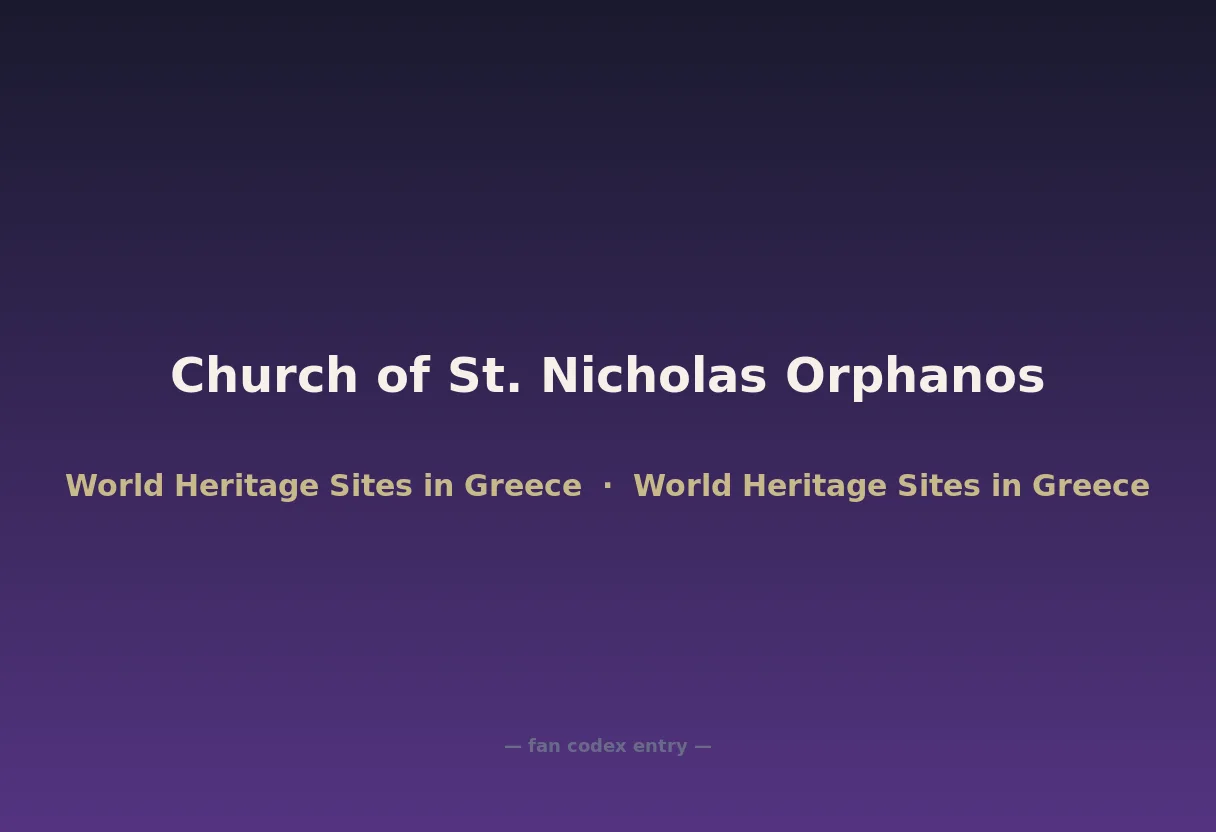 Church of St. Nicholas Orphanos