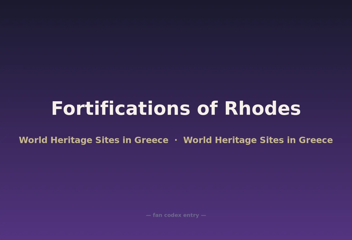 Fortifications of Rhodes