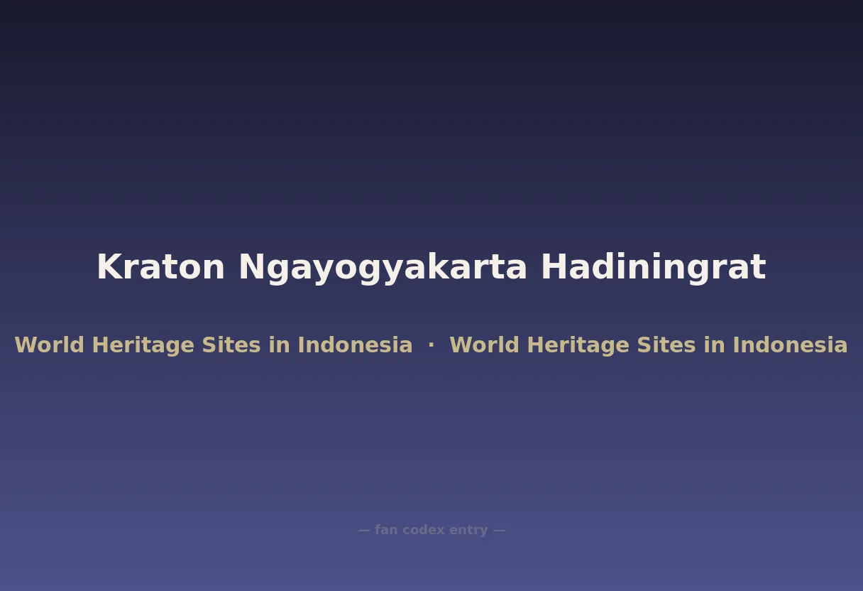 Kraton Ngayogyakarta Hadiningrat