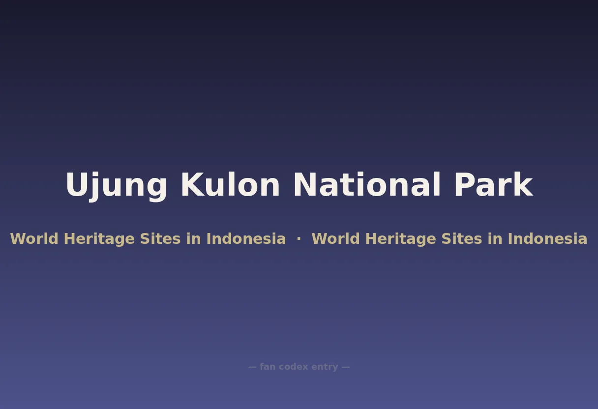 Ujung Kulon National Park