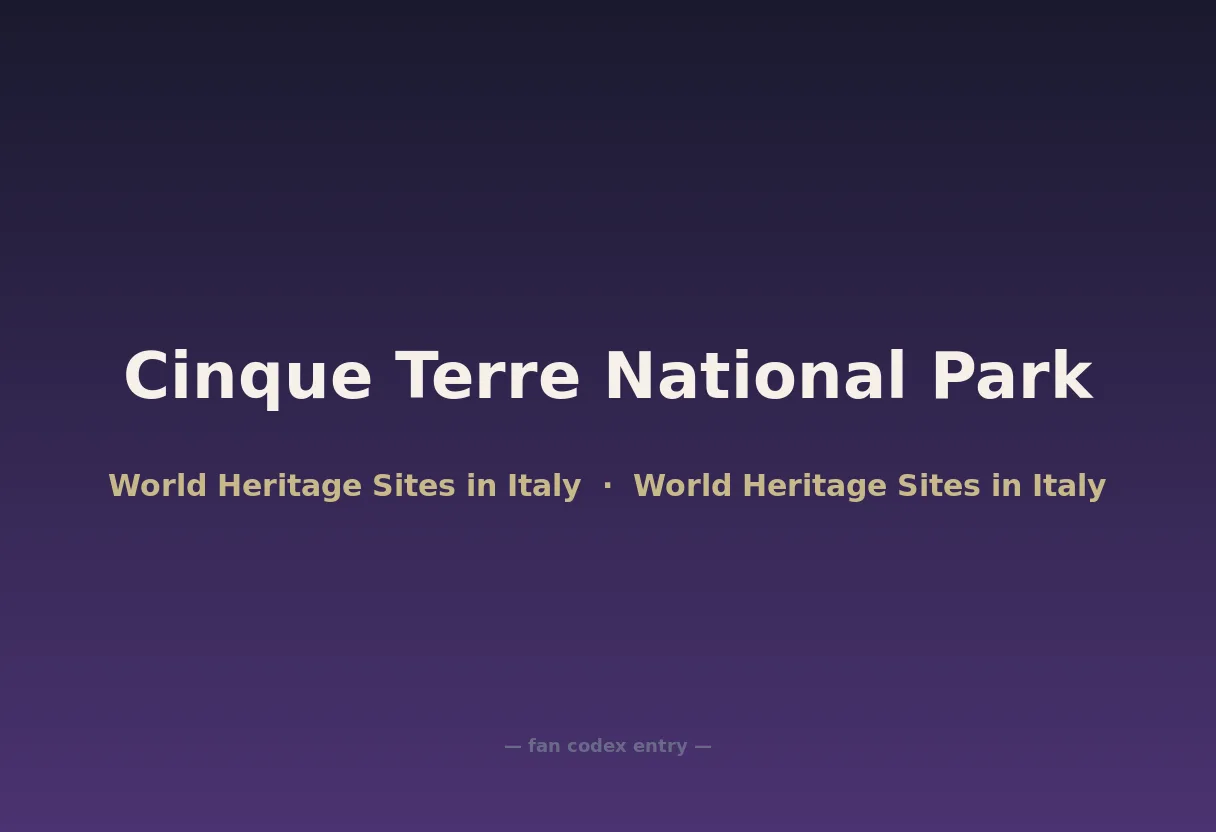 Cinque Terre National Park