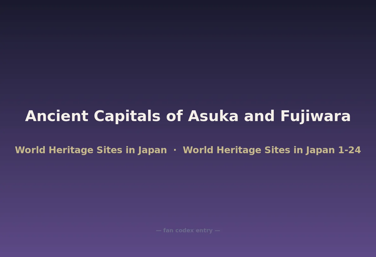 Ancient Capitals of Asuka and Fujiwara
