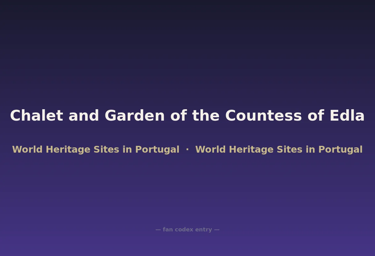 Chalet and Garden of the Countess of Edla