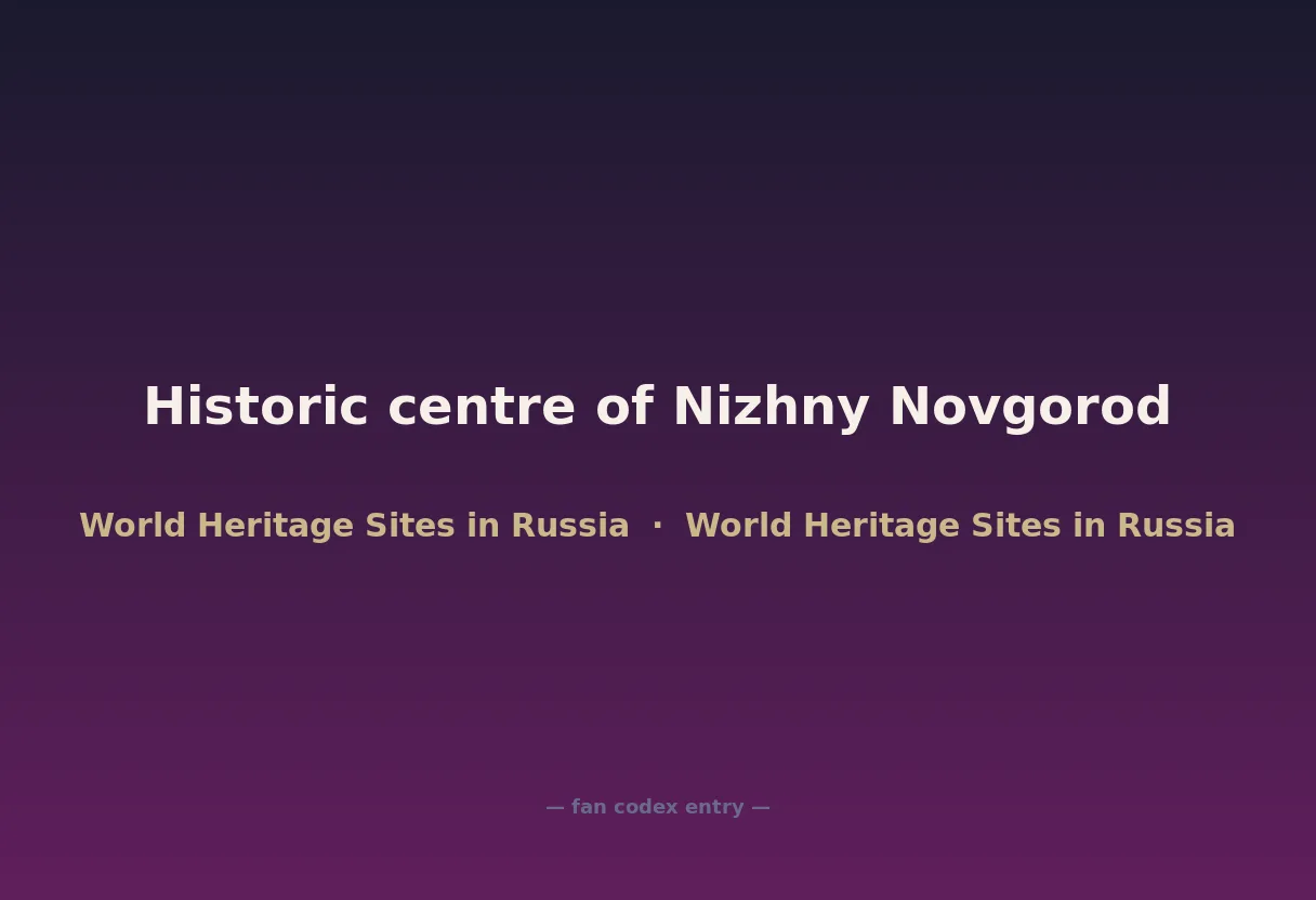 Historic centre of Nizhny Novgorod