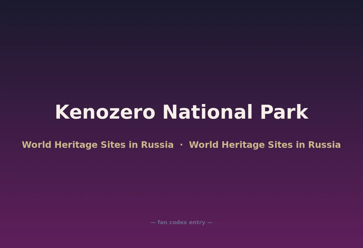 Kenozero National Park