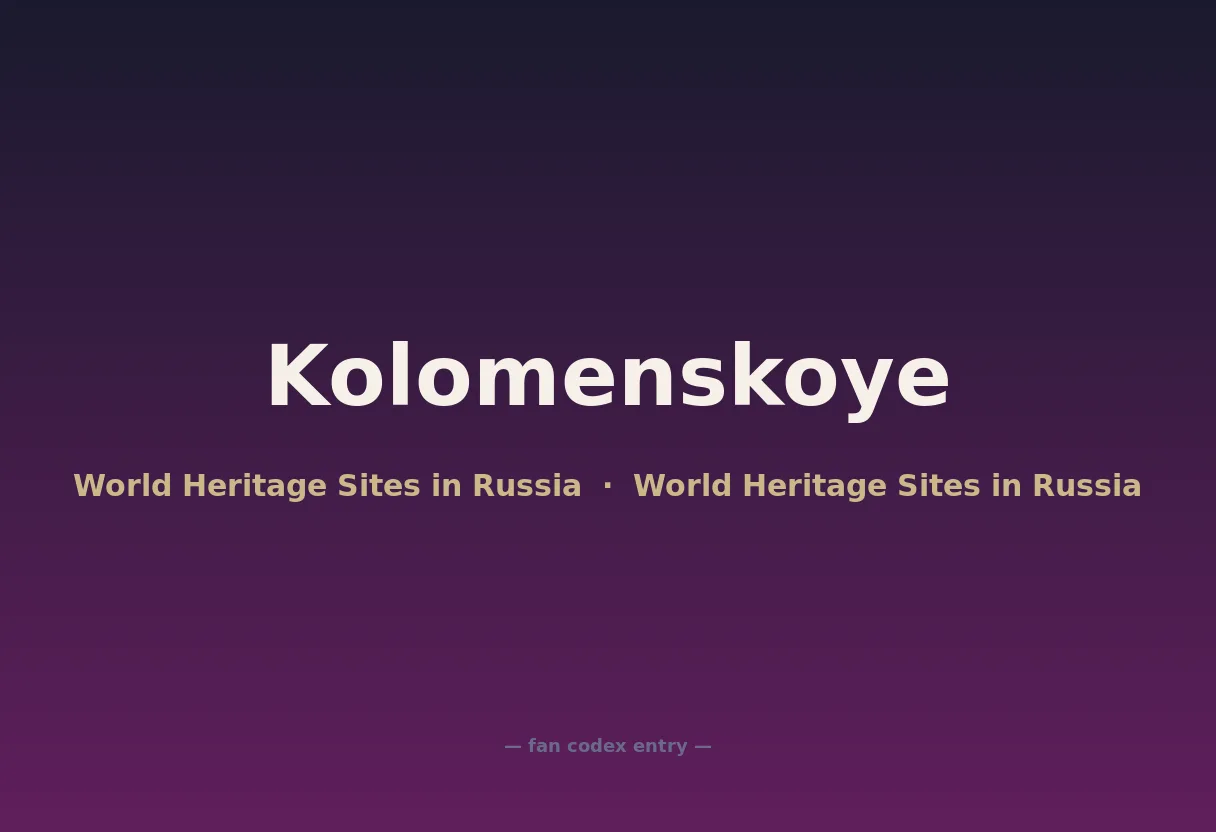 Kolomenskoye