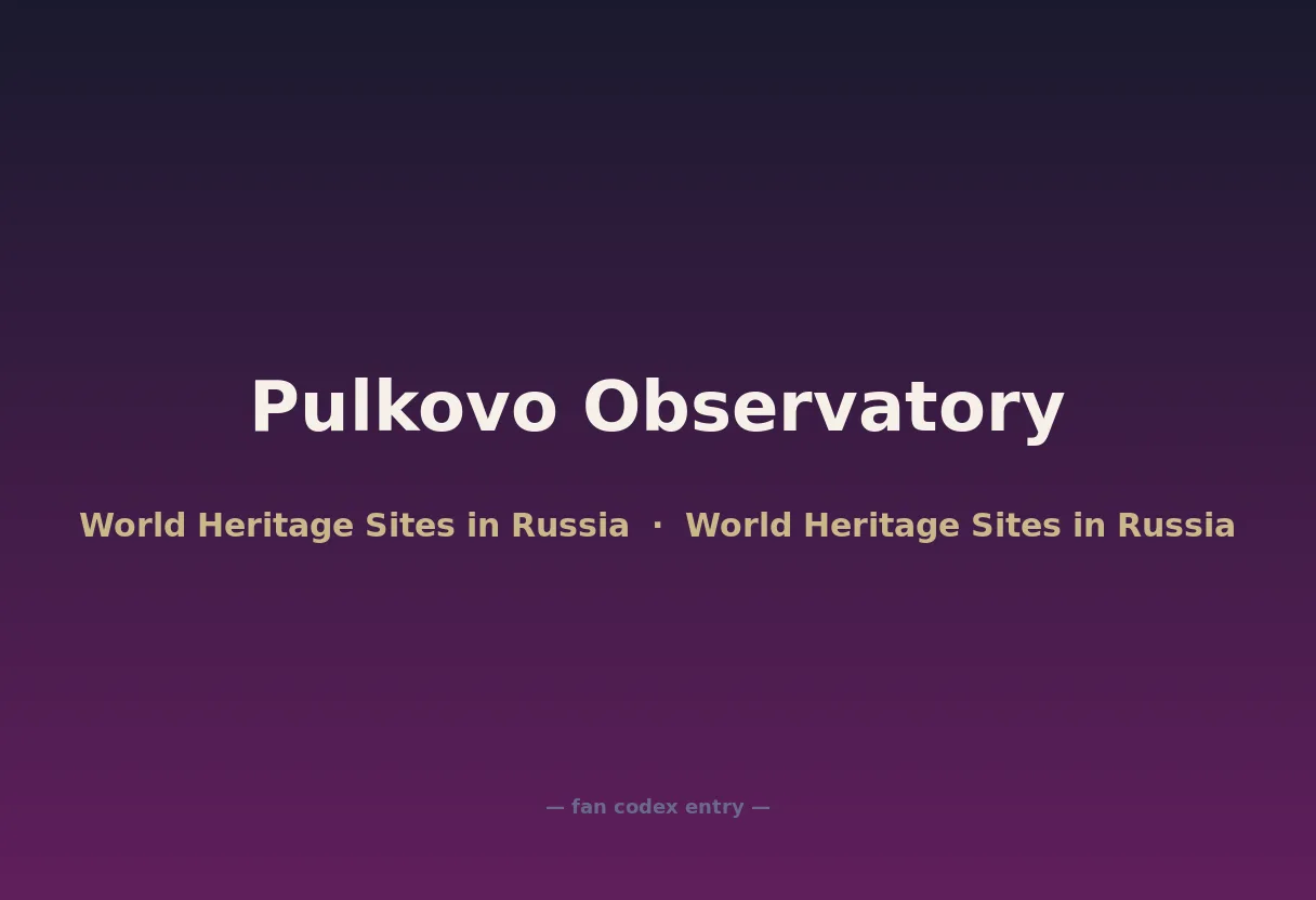 Pulkovo Observatory