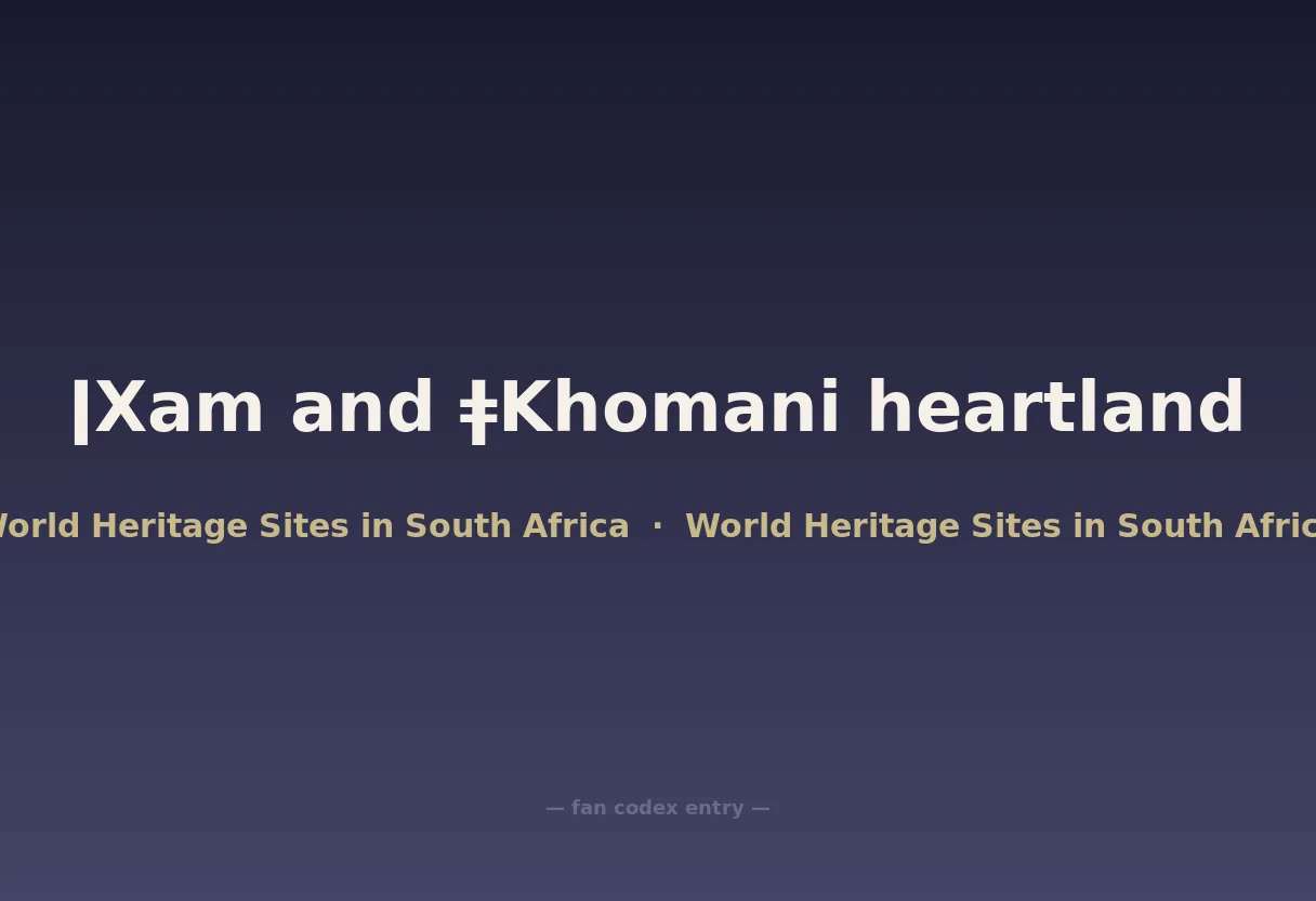 ǀXam and ǂKhomani heartland
