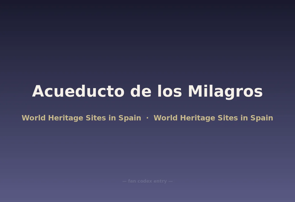 Acueducto de los Milagros