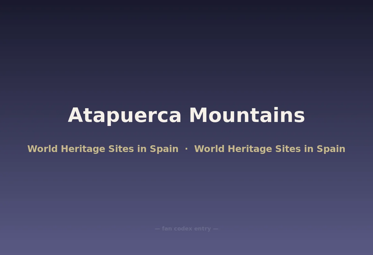 Atapuerca Mountains