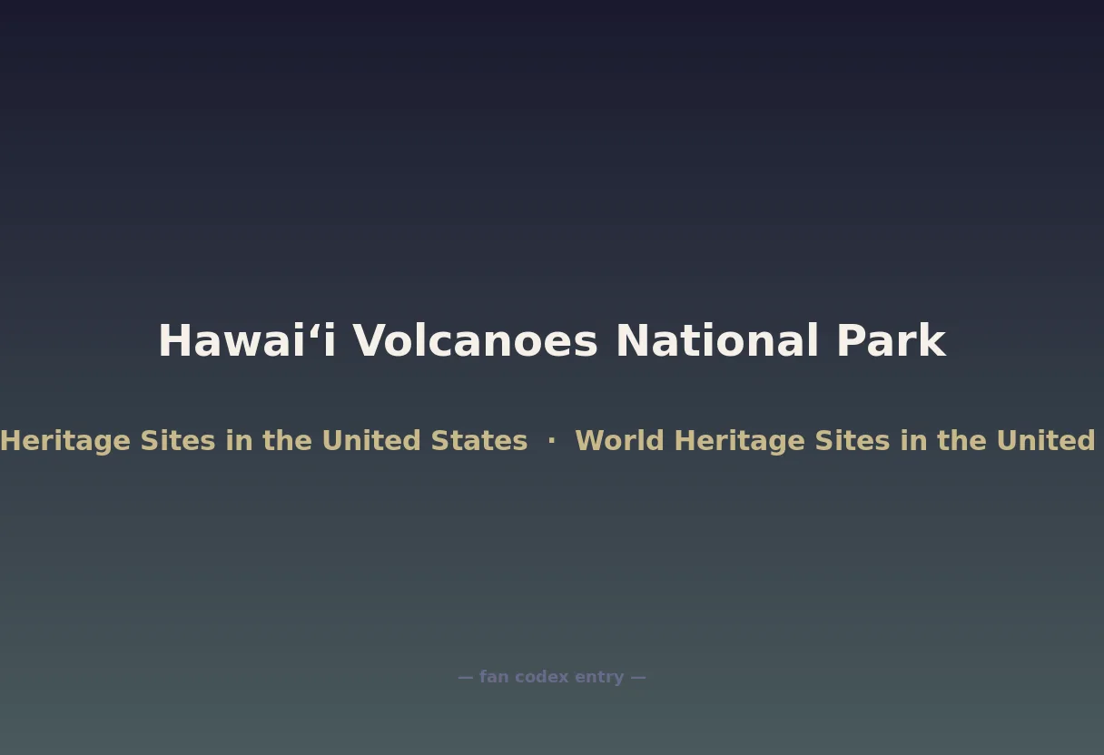 Hawaiʻi Volcanoes National Park