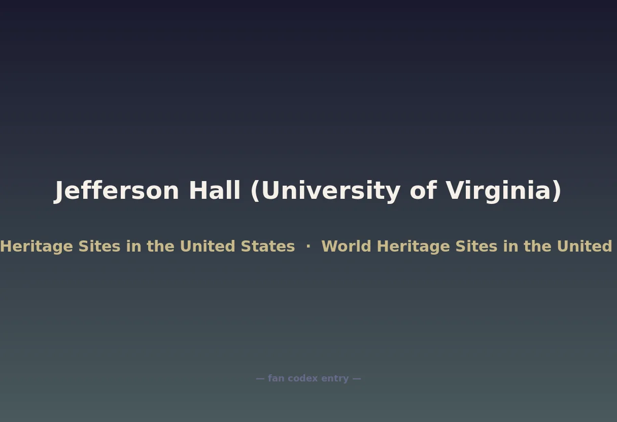 Jefferson Hall (University of Virginia)
