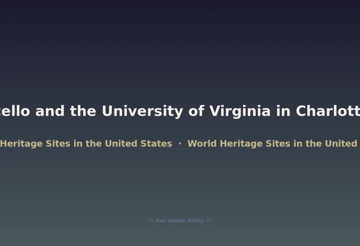 Monticello and the University of Virginia in Charlottesville