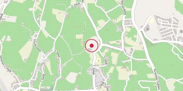 Street map of the area around Arslantepe; the red dot marks 38°22′55″N 38°21′40″E