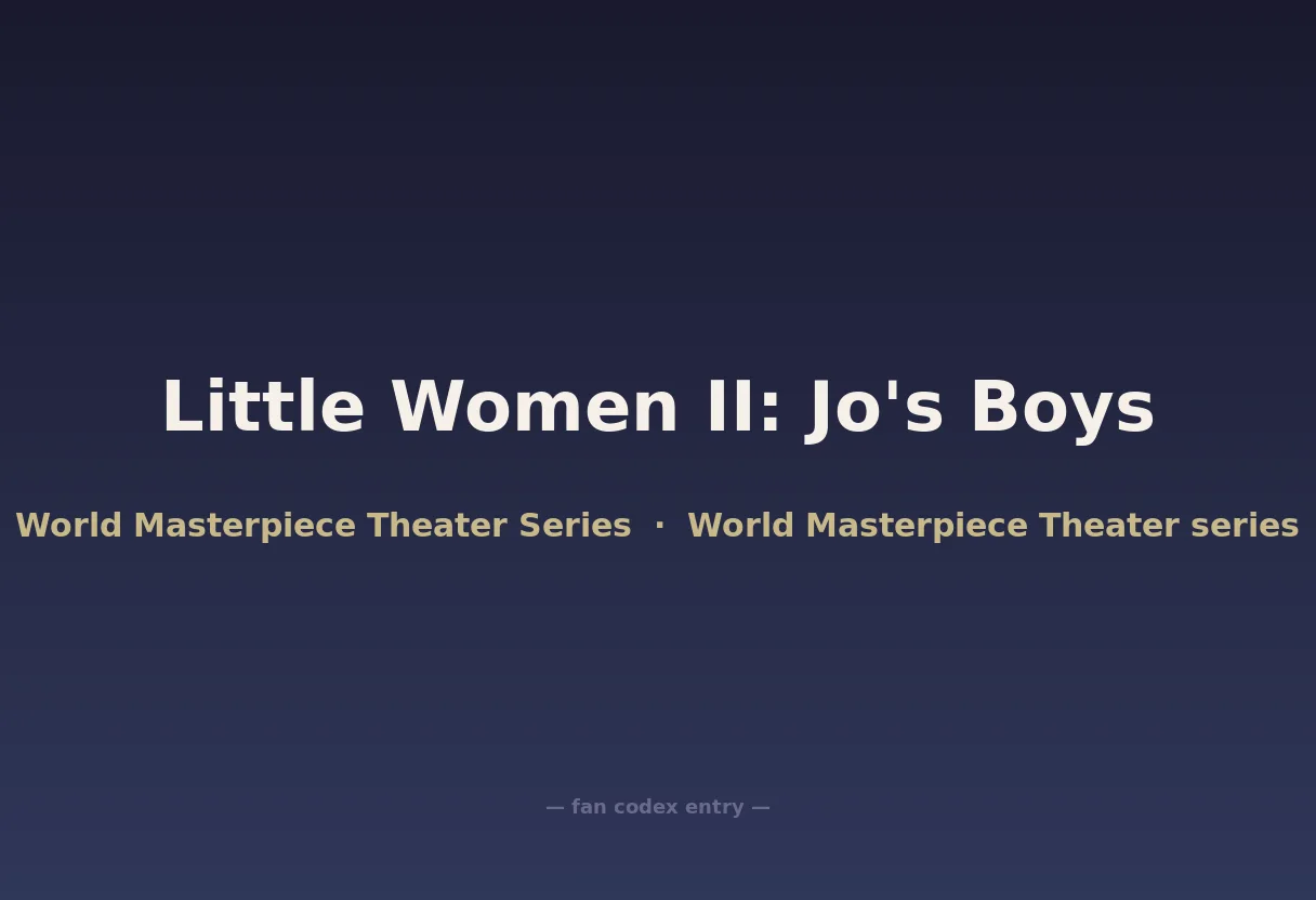 Little Women II: Jo's Boys