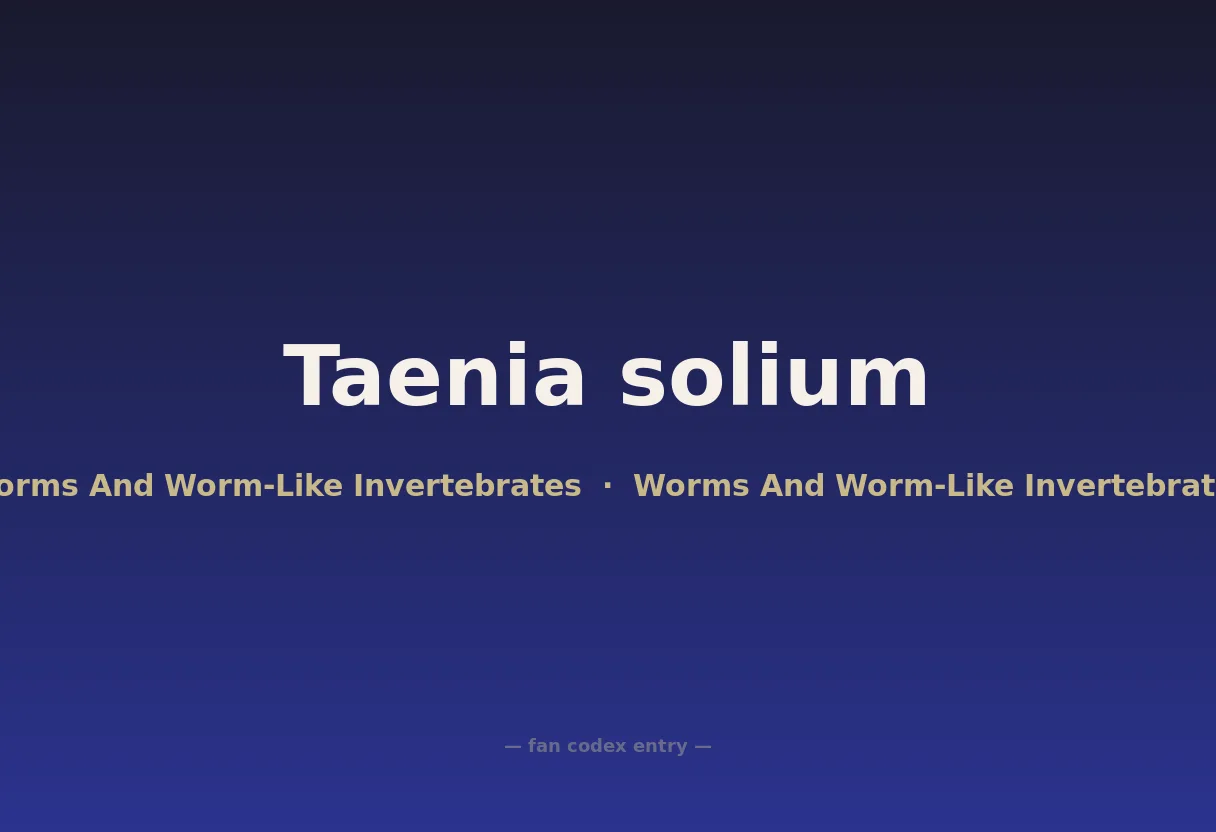 Taenia solium